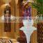 Simple Saucer Shape Fiber Glass Water Fountain With Led Ball