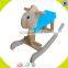 2017 wholesale baby wooden rocking horse cheap kids wooden rocking horse hottest children wooden rocking horse W16D055