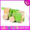 2015 Educational Cute String Wooden Dog Pull Toy,Wooden dog pull along toy for toddlers,Hot sale Wooden animal pull toy W05B099