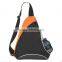 Fashion design custom single shoulder sling backpack with zipper pockets