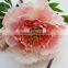 fabric single stem flower for home decoration artificial silk peony flower