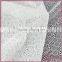 White geometric small flower elastic lace tricot fabric, decorative bridal lace fabrics