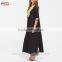 Contrast Sequin Appliques Slit Side Maxi Dress New Model Abaya in Dubai