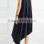 Elegant Ladies Asymmetric Stretch-Jersey Halter Neck Dinner Dress New Moderl Girl Party Wear Western Dress 2017 HSD5910