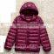 2016 Customized Manufacture Fashionable Winter Thin Ladies Down Jacket With Hoodie