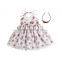 Wholesale Baby Toddler Boutique Clothing New Style Flower Dress Beautiful Girl Dress with headband