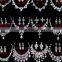 butterfly design crystal jewelry set micropave setting crystal jewelry set bling bling white crystal jewelry set