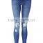 Ladies fashion Skinny Jeans 2016 High Quality Ripped Denim Jeans