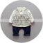S17669A Autumn Boys Clothing Set Gentleman Kids 3 Piece Sets