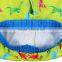 High Quality Kids ClothingCrabs Printing Color Blocks Boys Shorts with Four Eyelets Drawstring