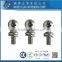 Taiwan Philip Pan Head Soft Machine Screw With Header Point SEMS With Double Washer External Tooth Washer and Flat Washer