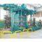 double route hanger chains type continuous working shot blasting machine