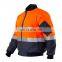 High visibility winter keep warm reflective work safety coat jacket