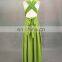 Real Sample High Quality Chiffon Custom Long Gery Bridesmaid Dress