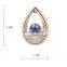 Austrian crystal necklace earrings set simple and fashion sytle piece jewelry suit high quality women wear set