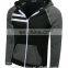 2016 Hot Sale Men's Zipper up Plain Hood Pullover Hoodie Sweatershirt