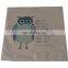 3D printed decorative throw home pillow cover fashion custom linen owl design cushion cover 50x50