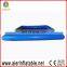 Pop blue and orange pvc material inflatable square swimming pool