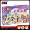 Funny series educational toys for kids building block set fashion house