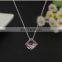 Crystal Cube Clavicle Diamond Necklace