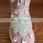 Aidocrystal boot women shoes 2017 New Hot rhinestone pearl Warm Fur half Snow Winter Boots size 12
