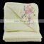 2017 China White Organic Bamboo Children Clothes Terry Hooded Towels With Baby Washcloth Towel