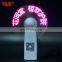 2018 SUNJET New Product Hot Sale Joyful Promotion Gift Messgae Present LED Mini Fan Made In China Factory