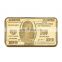 WR 24K Gold Bar USD 100 Dollar Bill 999.9 Gold Plated Coin Collection Gifts