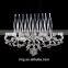 Hot Selling Fashion Crystal Flower Hair Comb Tiaras Pin Clip Hair Accessories