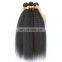 2017 hot sale kinky straight 10a grade brazilian hair double drawn