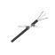 Indoor Fiber Optic Single Mode 1 2 4 Core FTTH Drop Cable With Messenger Wire