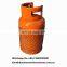 JG Nigeria 12.5kg 26.5L Orange LPG Gas Cylinder with 27mm Brass Valve