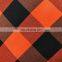 Classic Orange and black buffalo check plaid pillow cover  home decorative pillowcase