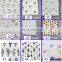 Bamboo and Cotton  Muslin Swaddle Blankets, Alphabet, 47" x 47"