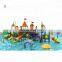 Newest plastic outdoor water kids playground,swimming pool slide