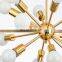 Hotel project Antique gold glass chandelier home decorative led metal ceiling chandelier light