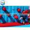 Funny big red ball last man standing inflatable wipeout punch wall game