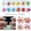 Tiny Dried Flowers For Nail Art Nail Decorations Sticker Leaf Daisy Dry Flower