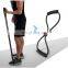 Black Abdominal Wheel Set Ab Roller Kit Push Up Bar Jump Rope Hand Grip For Home Fitness