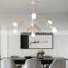 New Design Simple Wooden Pendant Lamp Magic Bean Molecular Light Spider Shape Lighting Chandelier