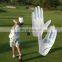 HANDLANDY wholesale premium ladies mens perma soft zero friction anti slip printed logo custom colored PU leather golf gloves