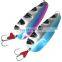 38g slow jiggging fishing lure spoon metal jigging spinners bait jig lure hard baits blue fishing lure for sea fishing