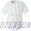 OEM no MOQ csutom youth softball jersey blank white baseball jersey