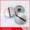 elegant shiny pearl plated black flat shank coats button