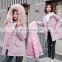 Women's large fur collar cotton Detachable long fashion Korean style plus down warm down padded jacket tooling women Parkas