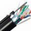 Shenzhen Exterior cable 23AWG utp UV CMX outdoor cat6 cable