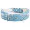Wholesale PU Leather Luxury Bling Dog Collar with Custom Logo