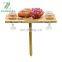 Portable Bamboo Wine Table for Picnic, Foldable Snacks Cheese Board