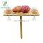 Portable Bamboo Wine Table for Picnic, Foldable Snacks Cheese Board