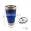 AUSO Customizable Logo  Universal Auto Parts Stainless Steel Baking Blue Double Wall Travel Car Water Cup